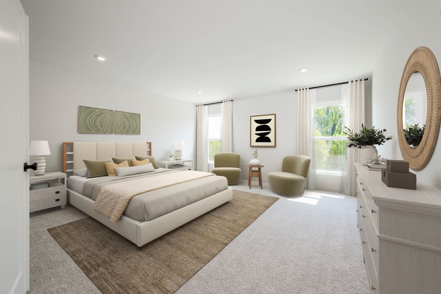 Representative furnished interior of a home built from the Rhodes by Fischer Homes in Twin Lakes, Hoschton (Image 11).