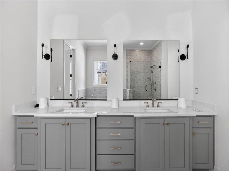 Furnished interior view inside a new home in , Suwanee (Image 19).
