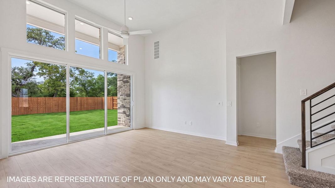 Representative unfurnished interior of a home built from the The Keller by D.R. Horton in The Enclave at Bar W Ranch, Leander (Image 18).