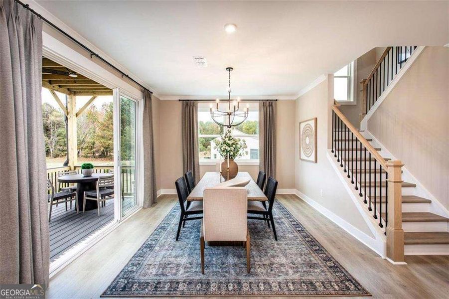Furnished interior view inside a new home in The Paddocks at Doc Hughes, Buford (Image 9).
