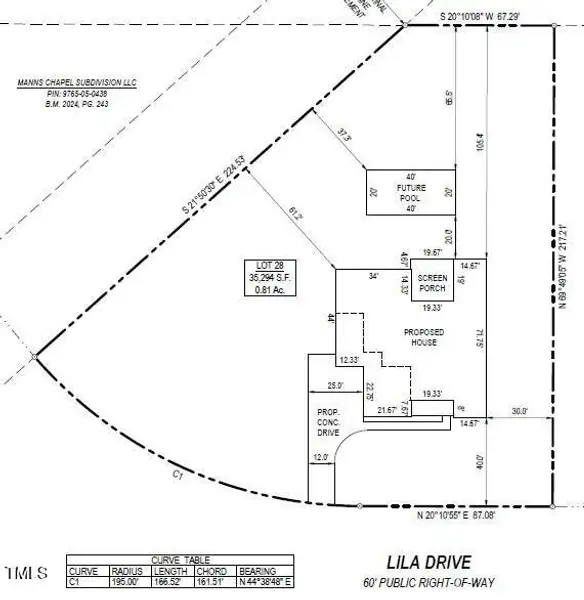 Plot Plan Lot 28