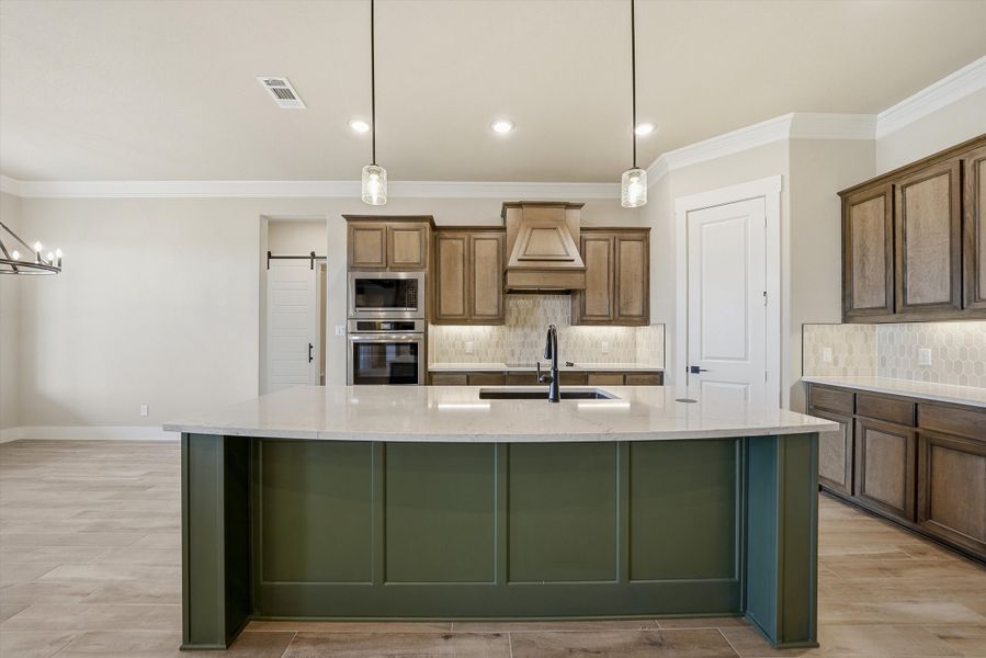 Furnished interior view inside a new home in Eagle Ridge Estates, Weatherford (Image 6).
