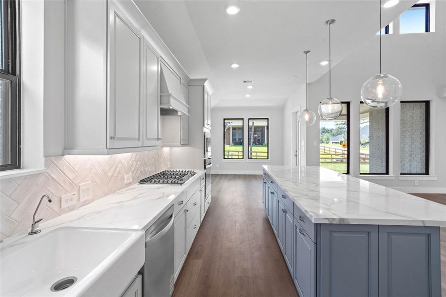 Additional view of the kitchen.