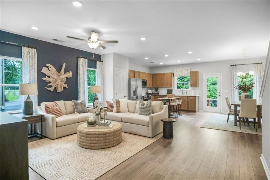 Furnished interior view inside a new home in Fuller Station, Loganville (Image 15).