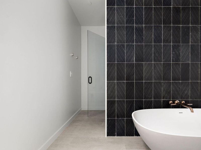 Close-up of interior finishes inside a home in The Colorfield, Austin (Image 15).
