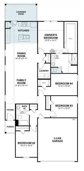 2D floor plan layout of this home in Marble Creek Crossing, Austin, TX (Image 4). 2D floor plan layout of this home in Marble Creek Crossing, Austin, TX (Image 4).