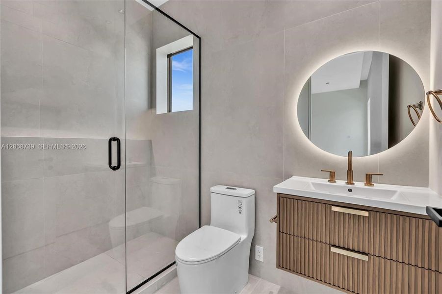 Furnished interior view inside a new home in , Miami (Image 41).