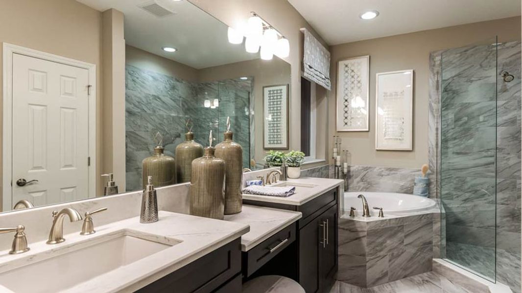 Representative furnished interior of a home built from the Barbados by Taylor Morrison in Central Park, Port St. Lucie (Image 24).