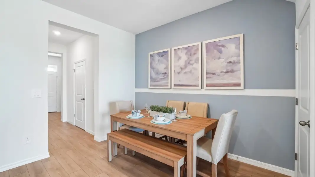 Furnished interior view inside a new home in Angeline Townhomes, Land O' Lakes (Image 9).