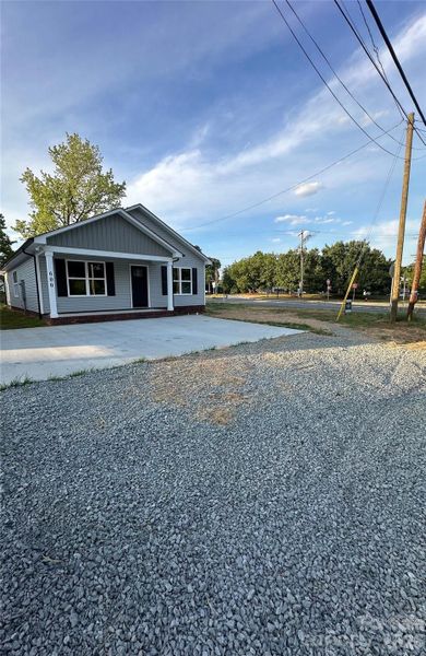 Pea gravel has been added to enlarge the driveway / parking area Pea gravel has been added to enlarge the driveway / parking area