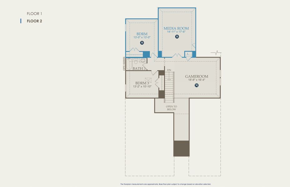 Mooreville Floor Plan, Quick Move-In Home, Floor 2