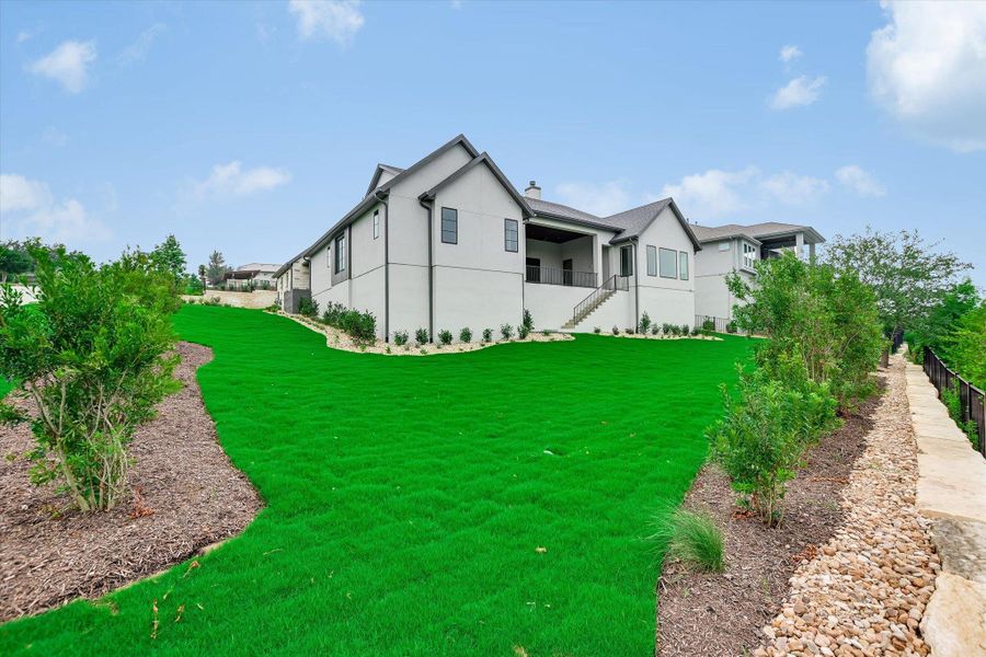 Exterior details and patio area of a home in , Austin (Image 3).