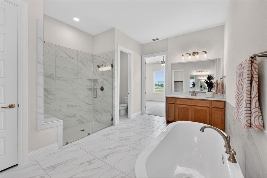 Furnished interior view inside a new home in Highland Crossing, Celina (Image 7).