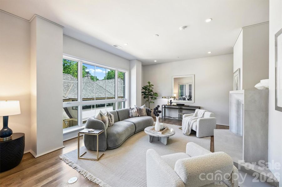 Furnished interior view inside a new home in , Charlotte (Image 9).