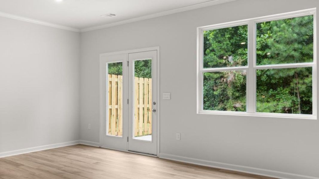 Spacious, unfurnished interior of a new home in Waypoint, Flowery Branch (Image 21).