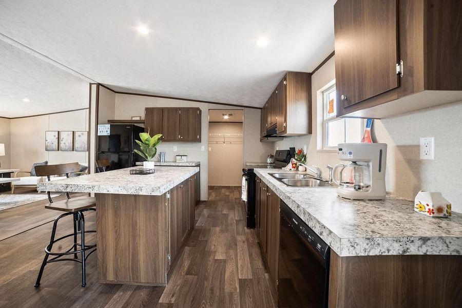 Furnished interior view inside a new home in , Sunset (Image 12).