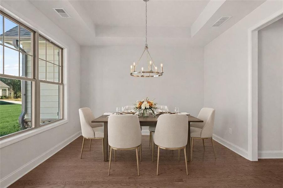 Furnished interior view inside a new home in Soleil Summit Chase, Snellville (Image 10).