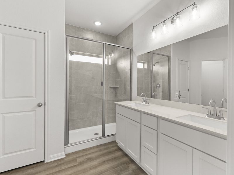 Furnished interior view inside a new home in Crosswinds, Kyle (Image 8).