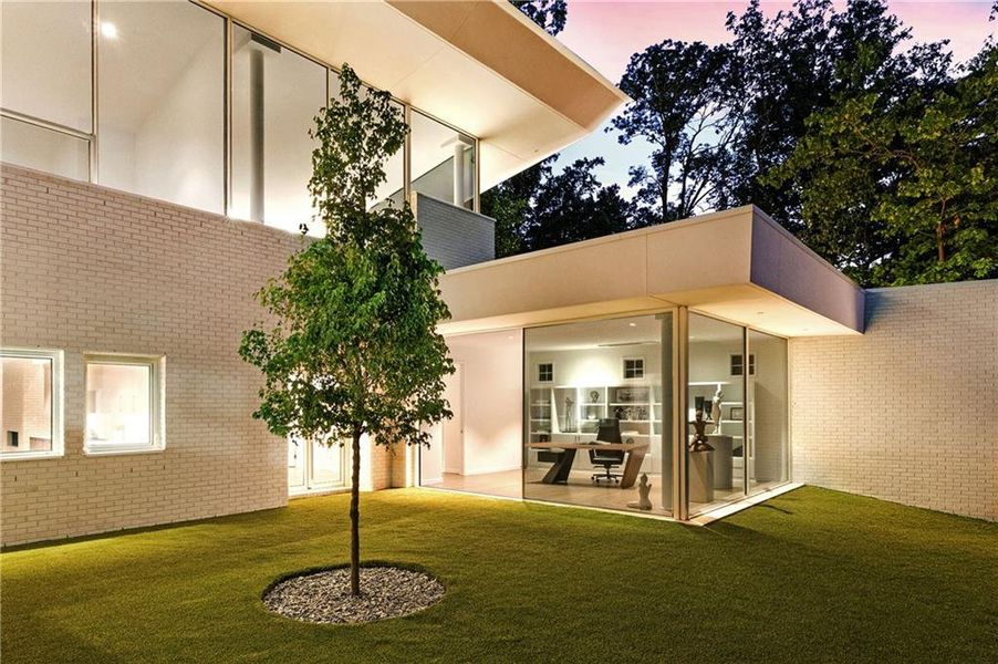 Exterior details and patio area of a home in , Atlanta (Image 36).