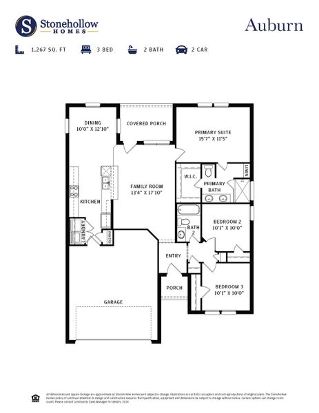 2D floor plan layout for the Auburn by Stonehollow Homes in Heritage Grove, Blue Ridge, TX (Image 4). 2D floor plan layout for the Auburn by Stonehollow Homes in Heritage Grove, Blue Ridge, TX (Image 4).