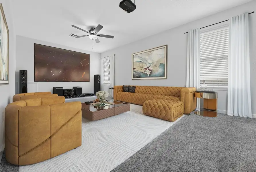 Furnished interior view inside a new home in Sunfield, Buda (Image 17).