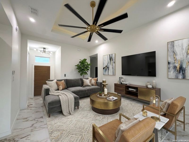 Furnished interior view inside a new home in , Laredo (Image 3).