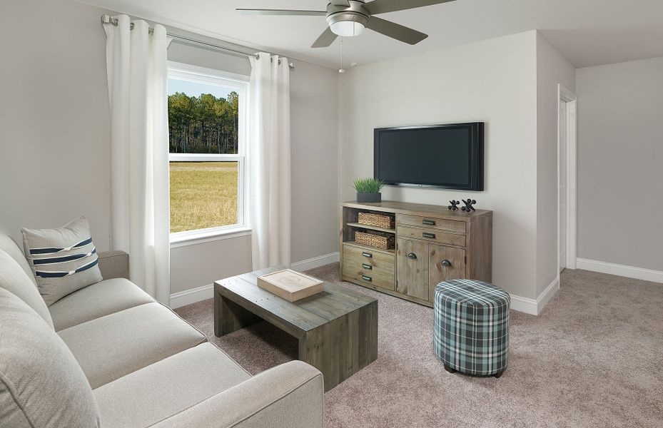 Furnished interior view inside a new home in Monroe Preserve, Chapin (Image 12).