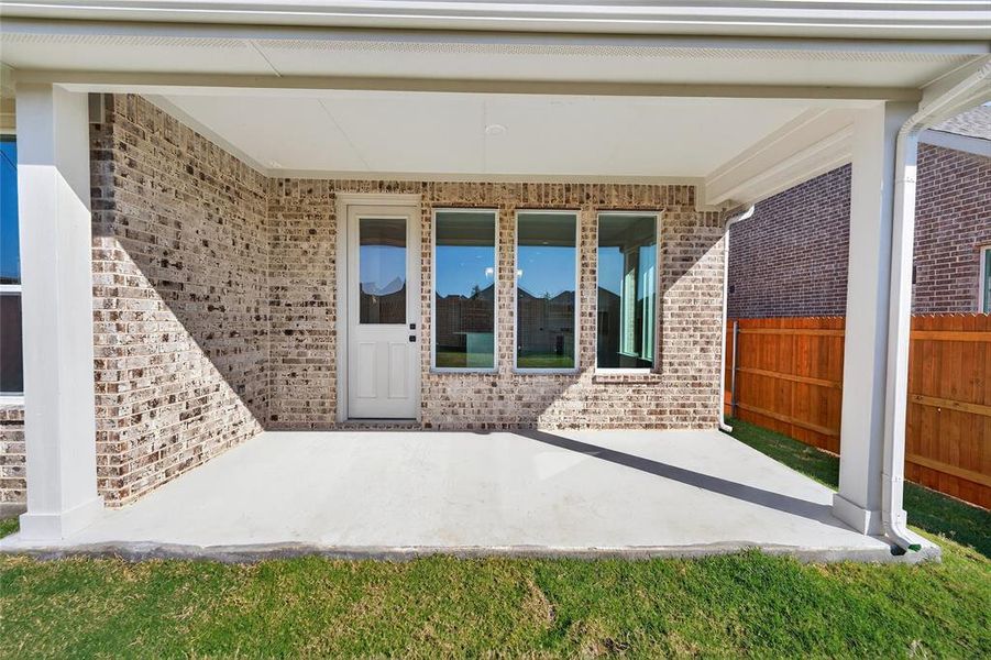 Exterior details and patio area of a home in Northstar, Haslet (Image 26). Exterior details and patio area of a home in Northstar, Haslet (Image 26).