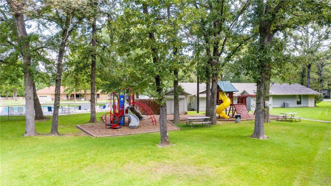 View of community jungle gym