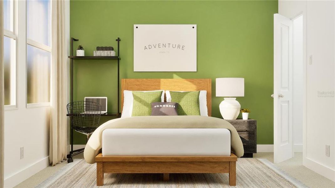 Furnished interior view inside a new home in , Clermont (Image 10).