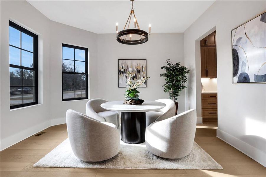 Furnished interior view inside a new home in , Milton (Image 11).