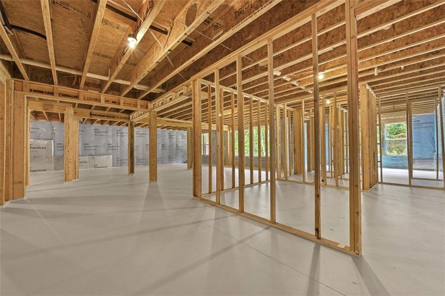 In-progress construction of a new home in , Flowery Branch, GA (Image 29).