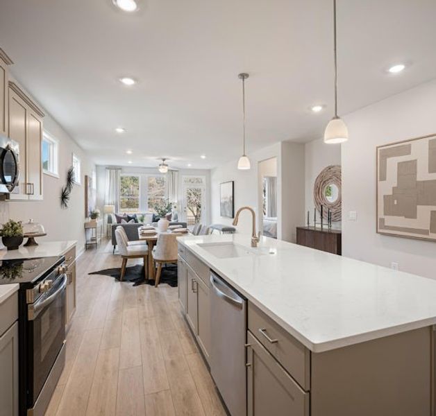 Representative furnished interior of a home built from the The Hawthorne by Windsong Properties in Harmony Walk, Cartersville (Image 7).