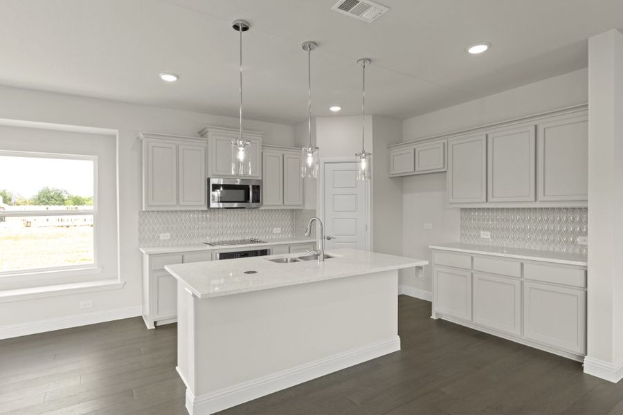 Furnished interior view inside a new home in Keeneland, Aubrey (Image 5).