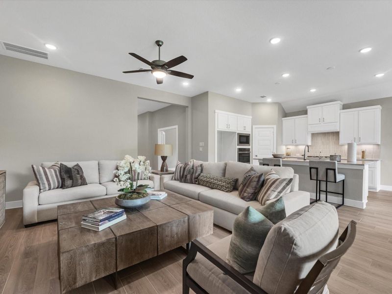 Furnished interior view inside a new home in Clopton Farms, Montgomery (Image 19). Furnished interior view inside a new home in Clopton Farms, Montgomery (Image 19).