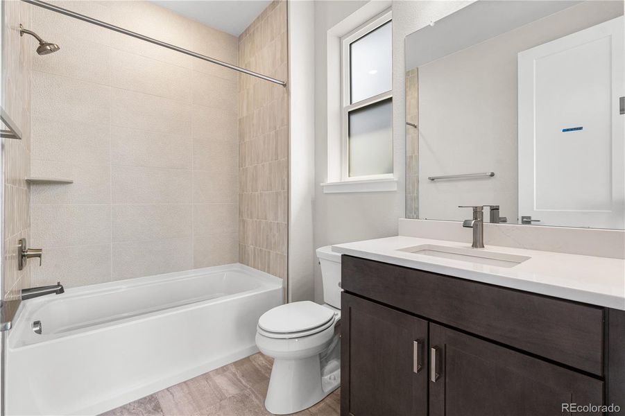 Furnished interior view inside a new home in Storytellers at Lyric, Lone Tree (Image 6).