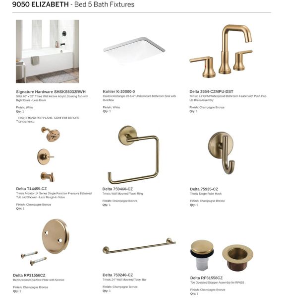 Bedroom 5 Bath Fixtures Bedroom 5 Bath Fixtures