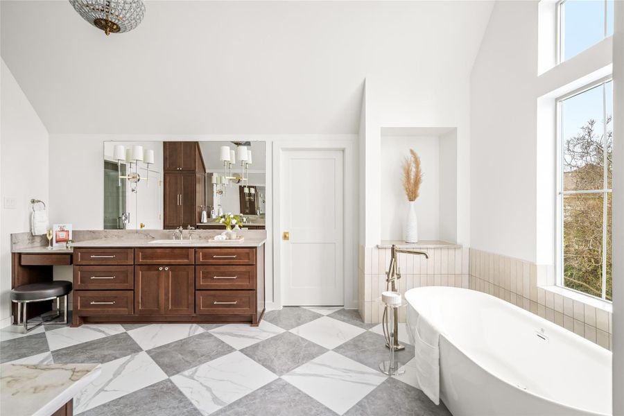 Furnished interior view inside a new home in , Houston (Image 16).