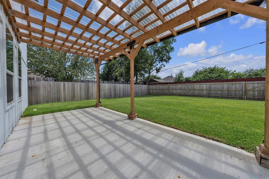 Exterior details and patio area of a home in , Dallas (Image 27). Exterior details and patio area of a home in , Dallas (Image 27).