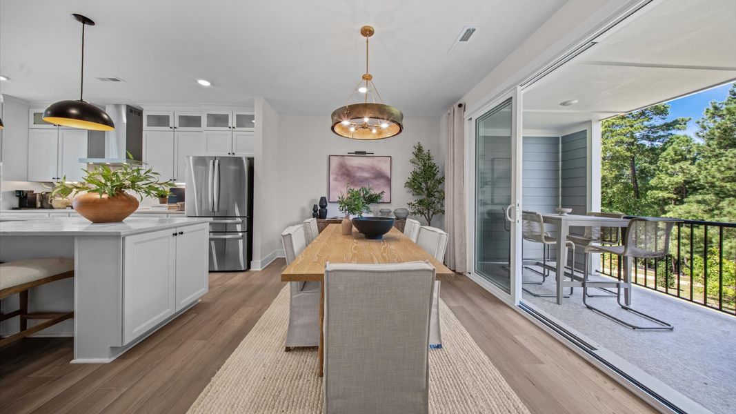 Representative furnished interior of a home built from the Harlow by DRB Homes in Bayberry, Raleigh (Image 31).