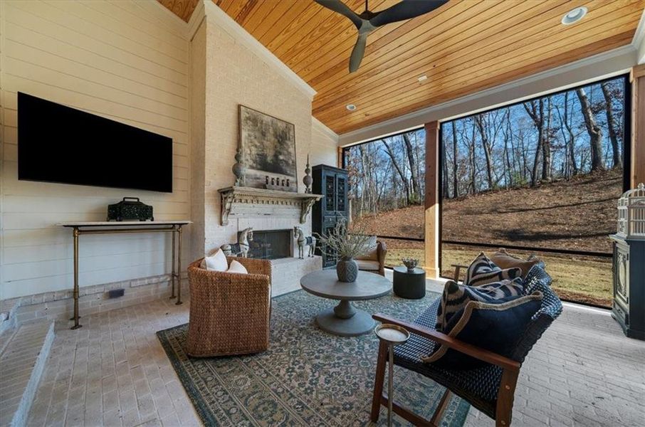 Exterior details and patio area of a home in , Roswell (Image 34). Exterior details and patio area of a home in , Roswell (Image 34).