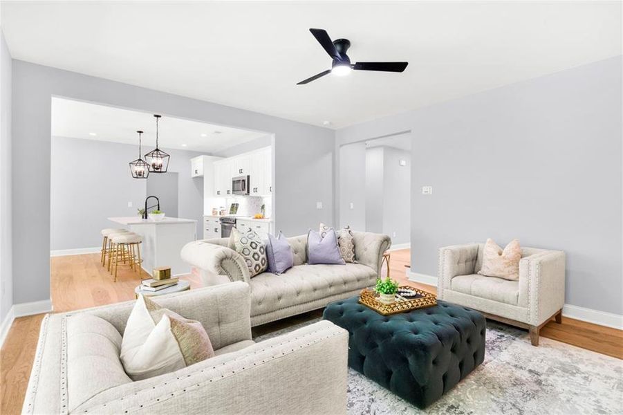 Furnished interior view inside a new home in , Gainesville (Image 18).