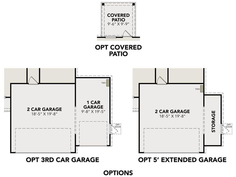 2D floor plan layout of this home in Spring Branch Crossing, Conroe, TX (Image 3).