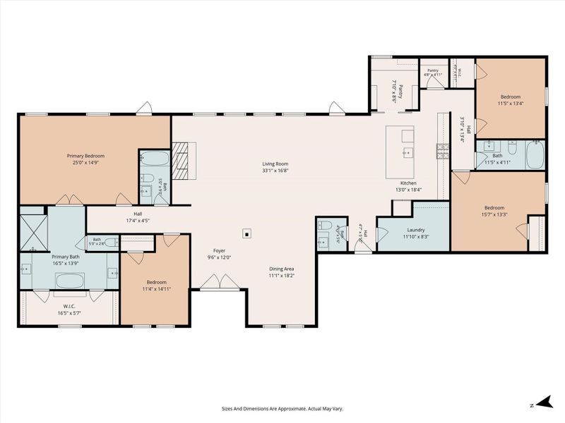 Thoughtfully designed floorplan and layout