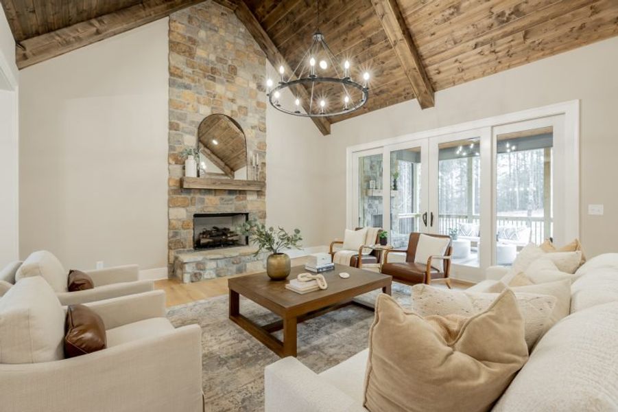 Furnished interior view inside a new home in River Gorge Ranch, Guild (Image 83).