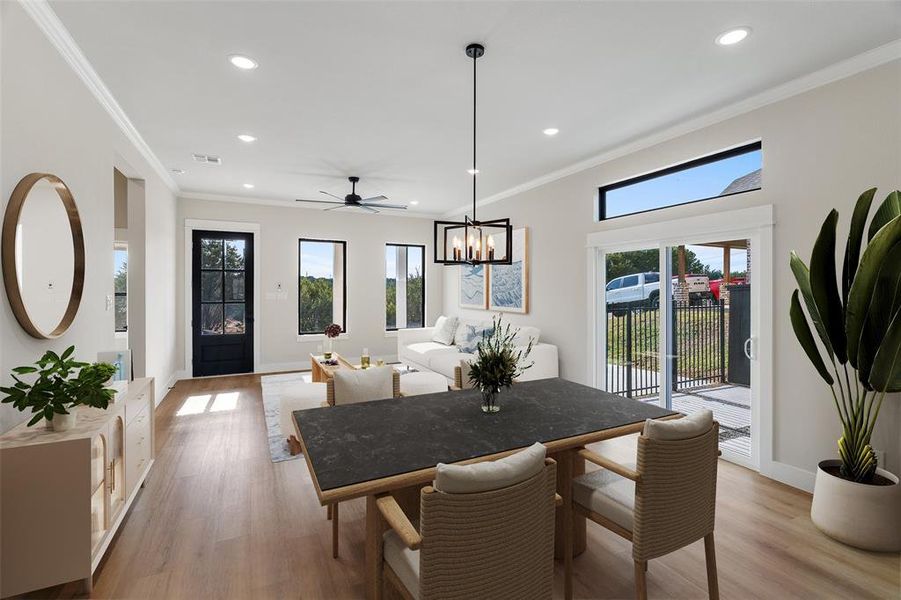Furnished interior view inside a new home in , Granbury (Image 6).