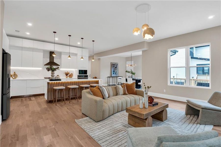 Furnished interior view inside a new home in , Decatur (Image 8).