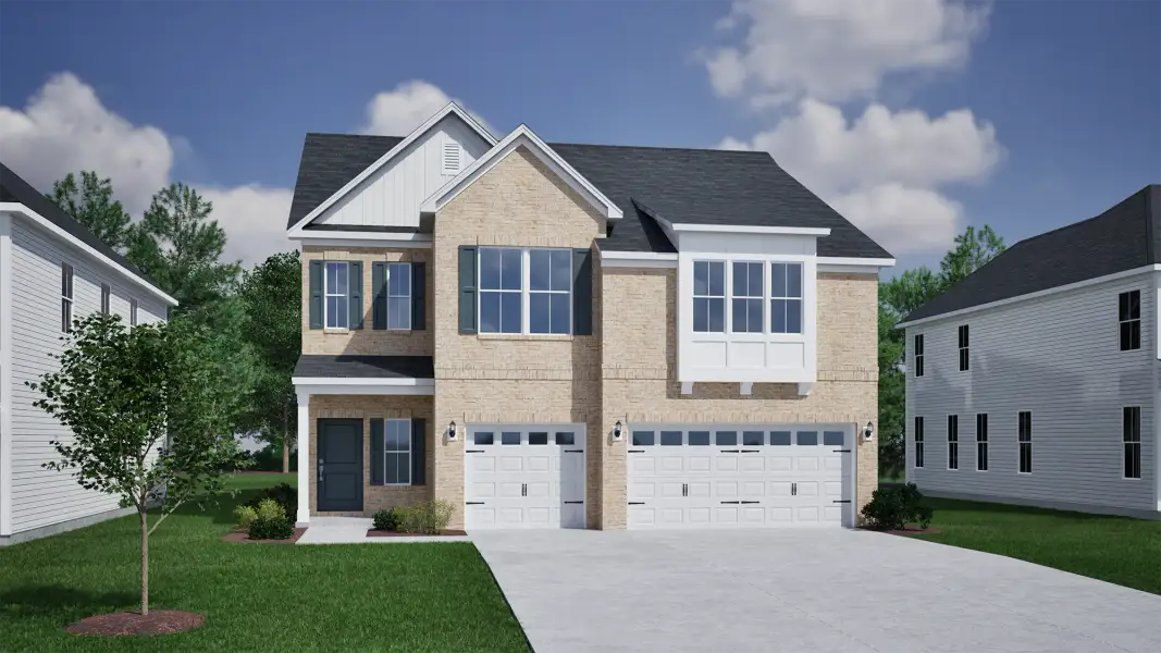 Representative exterior photo of a completed home built from the Saluda II - Vanguard Collection by Mungo Homes in Porter Ridge, Elgin, SC (Image 23).