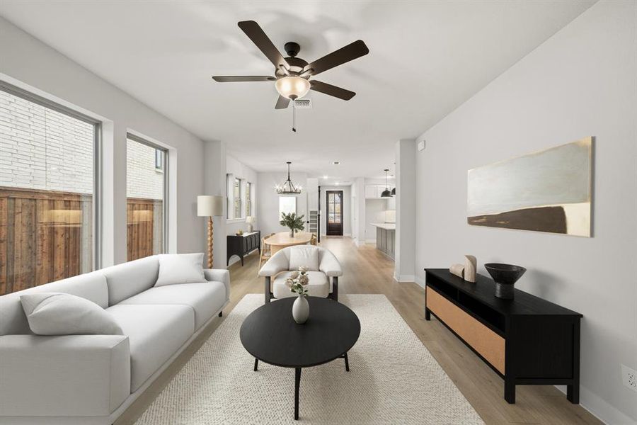 Furnished interior view inside a new home in Karis - Cottage Series, Crowley (Image 5).