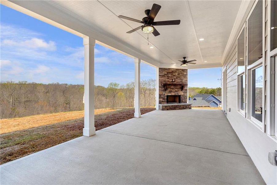 Exterior details and patio area of a home in , Pendergrass (Image 21).